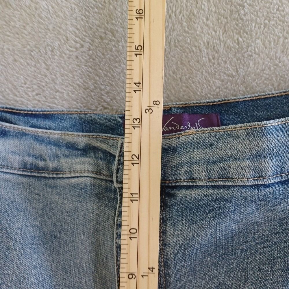 Gloria Vanderbilt Amanda Jeans 24W Ankle Straight Leg Light Wash Stretch Comfort - Picture 4 of 9